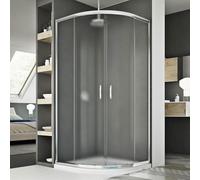 Cabine douche demi-circulaire 70x90 CM H185 granité C modèle Junior
