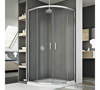 Cabine douche demi-circulaire 90x90 CM H185 granité C modèle Junior
