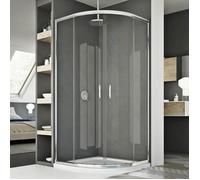 Cabine douche demi-circulaire 90x90 CM H185 transparent modèle Junior