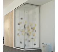 Cabine Douche - Evolution - 90x90 - Verre 6mm - Coulissante - Opaque
