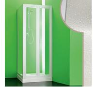 Cabine douche - FORTE - Saturno - Ouverture pliante - Carré - Acrylique