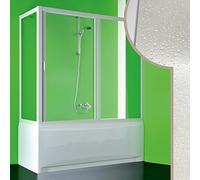 Cabine douche Pare-Baignoire 70x160 CM en acrylique mod. Plutone avec ouverture centrale