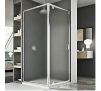 CABINE DE DOUCHE EN VERRE OUVERTURE ANGULAIRE PORTE UNIQUE À PIVOT