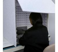 Cabine Enregistrement Portable, Bouclier De Microphone Professionnel, Cabine Vocale Portable Pour Enregistrement Sonore, Mousse Insonorisante, Panneaux Acoustiques, Bouclier isolation Acoustique