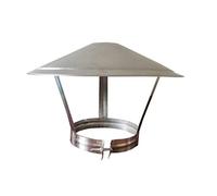 CABINE Évent de Nez de Taureau Mural, 304 Lountes de Ventilation D'Air En Acier Inoxydable Couvre-Capre de Cache de Cheminée Avec Louvres/Hoop 170Mm Hat 350Mm