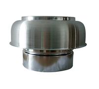 CABINE Évent de Nez de Taureau Mural, 304 Lountes de Ventilation D'Air En Acier Inoxydable Couvre-Capre de Cache de Cheminée Avec Louvres/158Mm