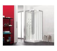 Cabine Horizon 2 Bas 80X80 Hydromassante Acier - KINEDO CH116A12