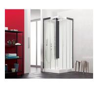 Cabine Horizon 2 Bas 90 Carre Th Perle Noire - KINEDO CA117N12