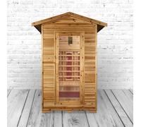 Cabine Infrarouge PureHaven 120x120x210 cm en Bois De Hemlock Canadien