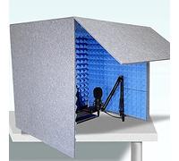 Cabine insonorisée Cabine de cloison de Bureau pour l'enceinte de Studio Portable de Bricolage à la Maison, réduction du Bruit de 60 * 60 cm pour Chambre à Coucher (Blue)