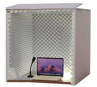 Cabine insonorisée portable avec panneaux acoustiques en mousse pour enregistrement studio de bureau