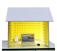 Cabine insonorisée portable - Bouclier d'isolation absorbant la voix de bureau pour studio d'enregistrement de microphone