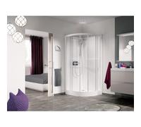 Cabine Kineprime 90 1/4 De Rond Coulissant Bas Transparent Th - KINEDO CA5509TTN