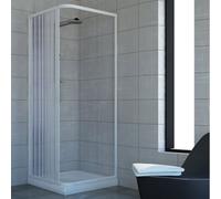 Box doccia Acquario 70x70 cm in PVC con apertura a soffietto laterale