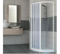 CABINE DE DOUCHE PAROI DE DOUCHE CIRCULAIRE PLIANTE PVC 14 COULEURS SUR MESURE