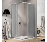 CABINE PAROI DE DOUCHE OUVERTURE ENTRÉE ANGULAIRE VERRE COULISSANT ITALIENNE