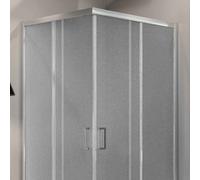 CABINE PAROI DOUCHE 80X80 H200 CM VERRE OPAQUE ANGULAIRE ITALIENNE READY