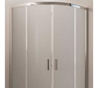 CABINE PAROI DE DOUCHE VERRE DEMI-CIRCULAIRE OUVERTURE COULISSANT ITALIENNE