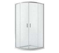 CABINE PAROI DOUCHE DEMI-CIRCULAIRE 90x90 H185 CM VERRE OPAQUE ANGULAIRE READY
