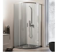 Idralite Cabine paroi de douche ouverture angulaire verre coulissant italienne