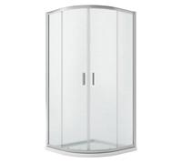 Idralite Cabine de douche demi-circulaire READY 90x90 H200 cm verre opaque angulaire