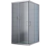 Cabine Paroi Douche - IDRALITE - Alabama - Verre 6mm - Profilés chromés - 70x100 cm