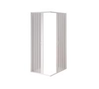 FORTE Cabine de douche BK10 PVC Porte pliante Blanc Transparent