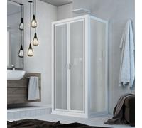 CABINE PAROIS DE DOUCHE PIVOT 3 CÔTÉS H 185 CM EN ACRYLIQUE MOD. DELTA TRIO
