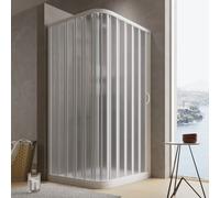 CABINE PAROIS DE DOUCHE PLIANTE PVC BLANC 70X90 CM OUVERTURE LATERALE H 185
