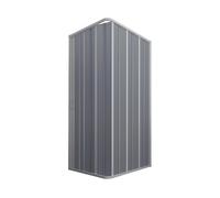 Cabine parois douche en Plastique pvc 80x80 h 185 mod. Flex avec ouverture latérale