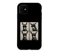Cabine Photo Amusante pour Amoureux des ânes Coque pour iPhone 11