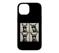 Cabine Photo Amusante pour Amoureux des ânes Coque pour iPhone 14