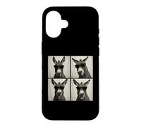 Cabine Photo Amusante pour Amoureux des ânes Coque pour iPhone 16