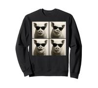 Cabine Photo Amusante pour Amoureux des cochons Sweatshirt