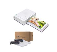 Cabine photo portable pour iPad de 10,2 à 13", iPad avec étui de transport, logo personnalisable, lumières RVB pour fêtes, mariages et événements (machine blanche, pour iPad de 10,9 à 11")