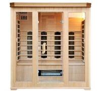 cabine sauna infra rouge 2 places luxe Marron G