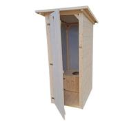 Cabine toilette sèche artisanale extérieur sans accessoires
