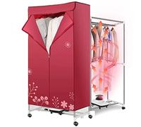 CABINE Vêtements Portables Électriques Sècheur Airer 1000W Launchage Chauffé À Linge Détinghine de Charge 20 Kg Double Couche/D