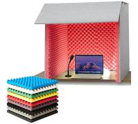 Cabine vocale portable - Panneaux acoustiques en mousse pour absorption d'écho et réduction du bruit, parfaits pour l'enregistrement de podcasts, le chant, les voix off, l'utilisation en studio à