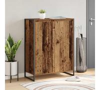 vidaXL Cabinet à chaussures avec stockage Chêne noir 79 x 36 x 100 cm