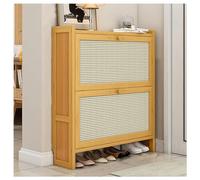 Cabinet à chaussures en bois avec portes pour l'entrée moderne mince chaussure rack stockage solution design libre pour Hallway2 étagère de rangement à chaussures 50 cm