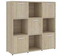 Cabinet à Livres avec Étagères Ouvertes Chêne Sonoma 90x30x90 cm Bois Composé