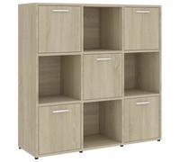 Bibliothèque Chêne Sonoma 90x30x90 Cm Aggloméré - Vidaxl Marron