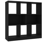 Vidaxl Bibliothèque Noir 97,5x29,5x100 Cm Bois D'ingénierie Noir
