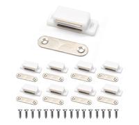 Cabinet Aimant Loquet, Le Meilleur pour Armoire Portes, Placards, Tiroirs et Volets Aimant Porte Placard Puissant Loquet Facile à Installer Cabinet Catch Magnétique à vis inclus