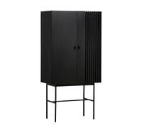 Cabinet Array 80cm black lacquered metal base