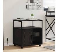 vidaXL Armoire de bureau avec roue Gris Sonoma 61 x 46 x 67 cm Bois composite