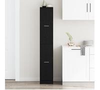 vidaXL Cabinet d'apothicaire Chêne noir – Bois d'ingénierie – 30 x 41 x 174,5 cm