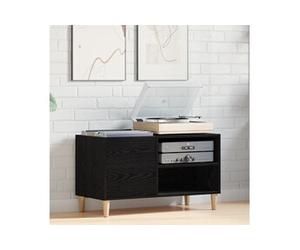 Cabinet d enregistrement Noir Chêne 84,5x38x48 cm Bois d ingénierie