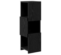 Cabinet d'angle moderne - vidaXL - Blanc - Bois d'ingénierie - 25 5x25x80 cm - 3 étagères - Assemblage requis